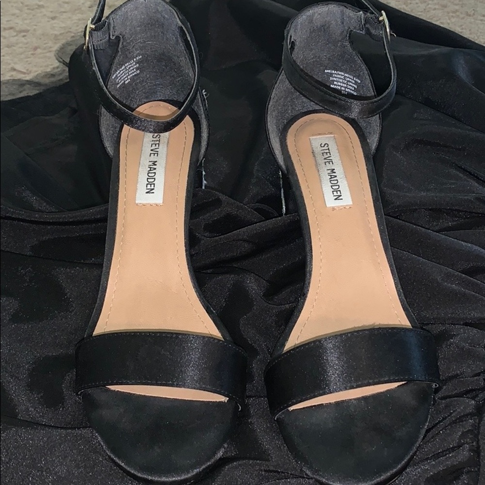 Floral Embroidered Block Heels